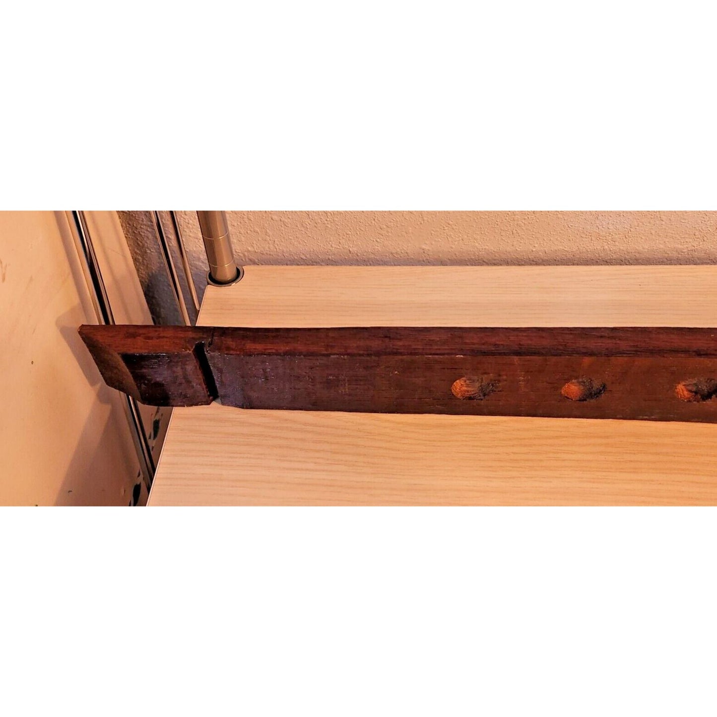 Wine Barrel Stopper Holder 9 Holes Display Cab Soaked 36 " x 2 1/2" x 2 1/2"