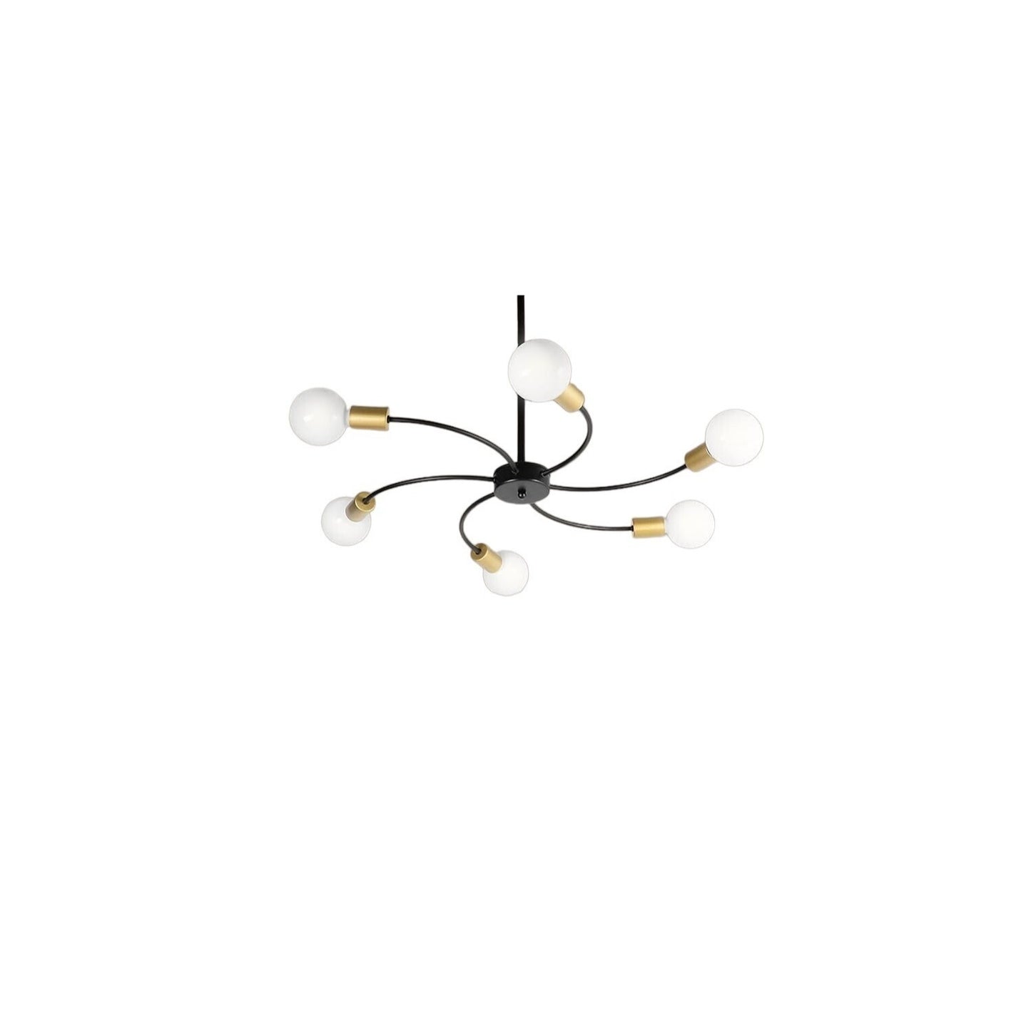 YORN KUNG Chandeliers,Sputnik Light Fixture,Bedroom Lights for Ceiling,6-Light,Suitable for Living Room, Bedroom, Dining Room, Corridor, Of