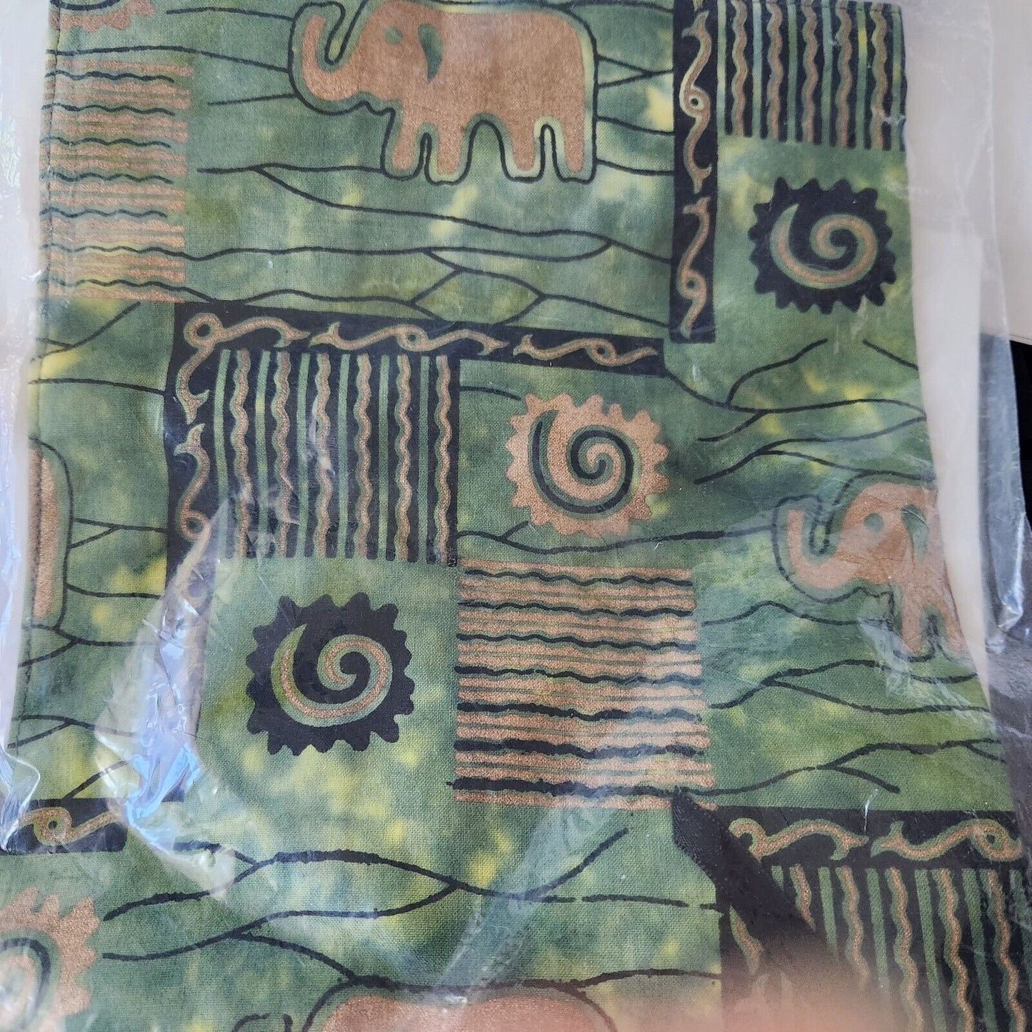 Our Little Messes Notebook Cover Reusable Elephants Wipe off 9.75" x 7.5 "