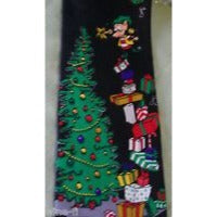 Tie Polyester Santa Claus Yule Tie Greetings Neck Tie Holiday Presents Elf Tree