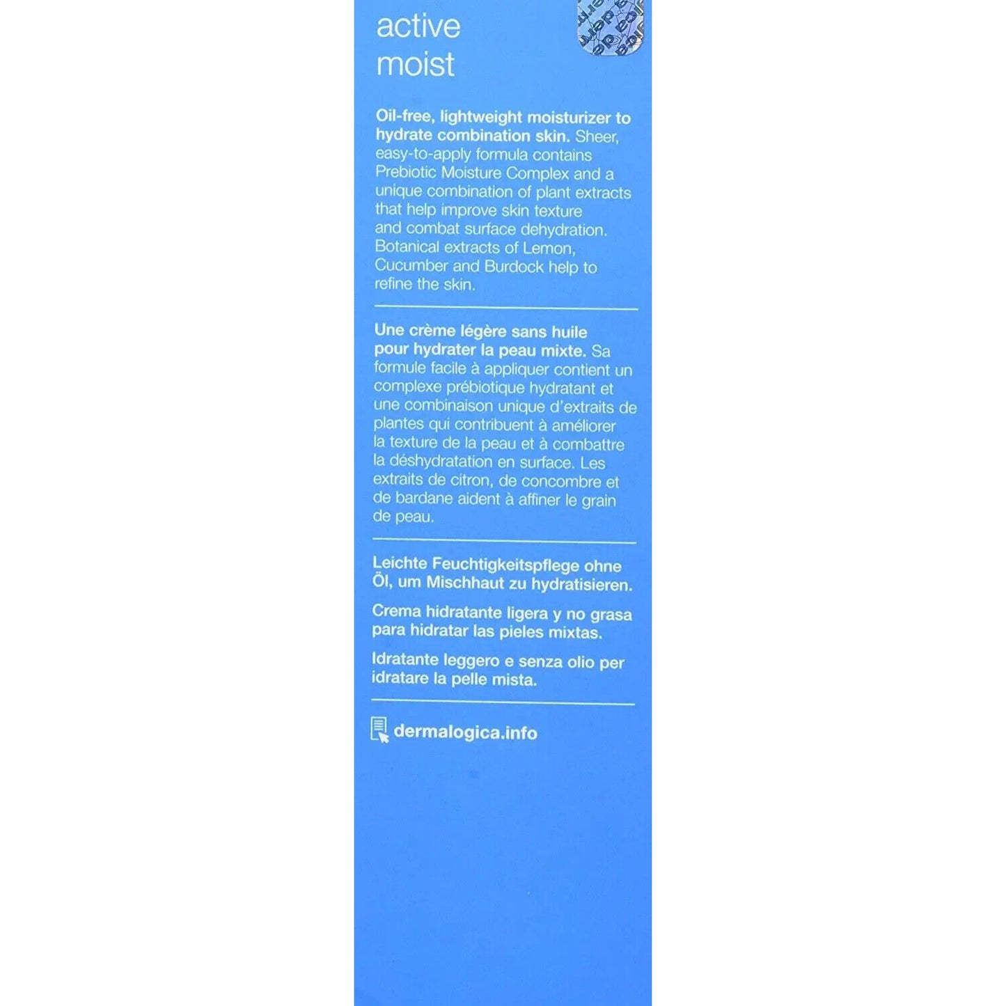 Skin Care Dermalogica Active Moist - Oil-Free Lightweight Face Moisturizer