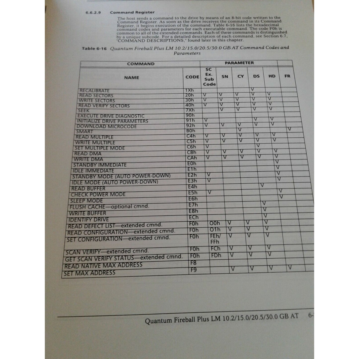 Quantum Product Manual Fireball Plus LM 10.2/ 15.0 / 20.5 / 30.0 GM AT