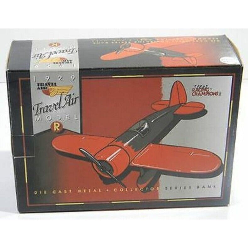 Racing Champions 1929 AC Delco Travel Air Model R Airplane Die Cast Bank #00322A