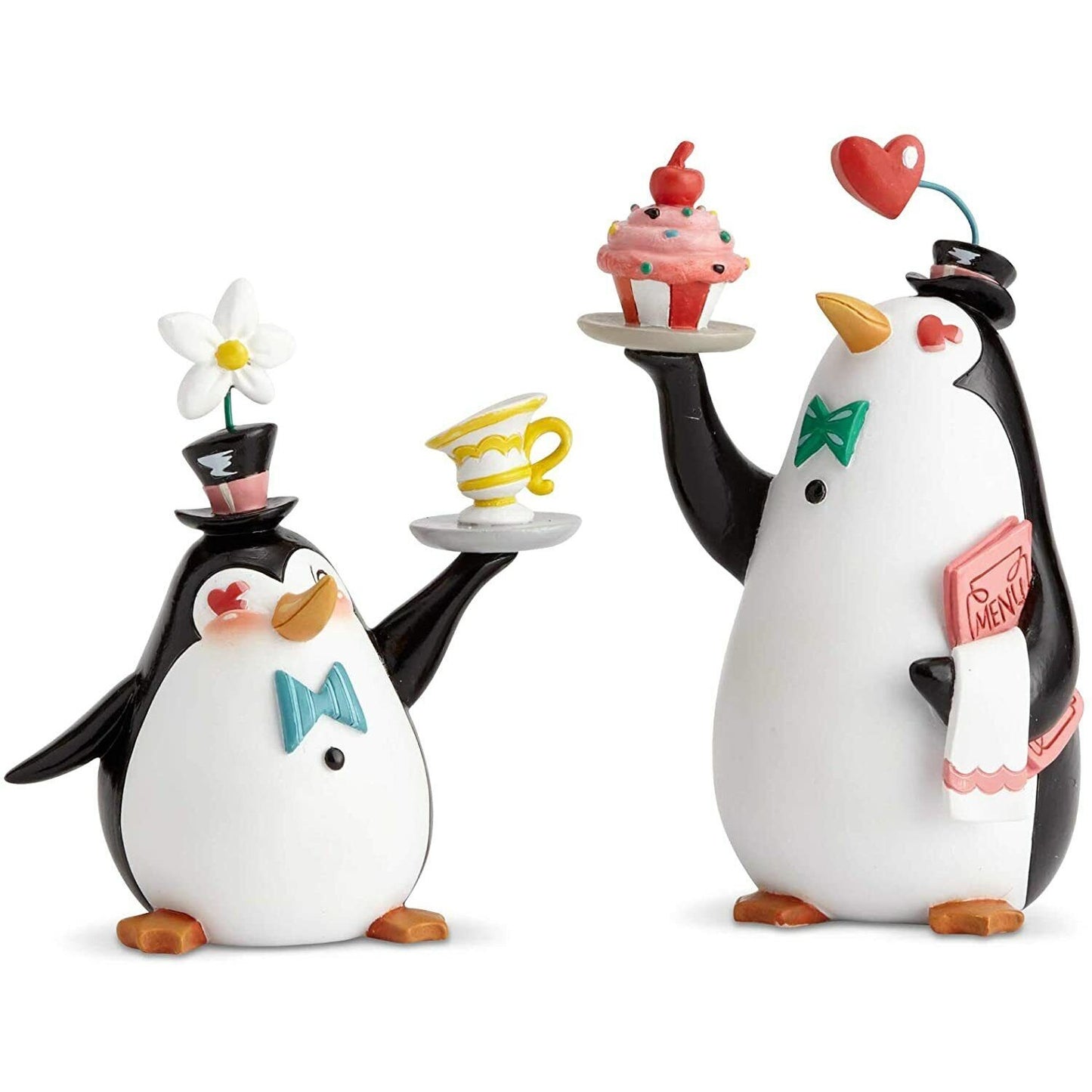 Disney Mary Poppins Penguin Waiters Figurine Set, 4.72 Inch and 5.9 Inch Enesco
