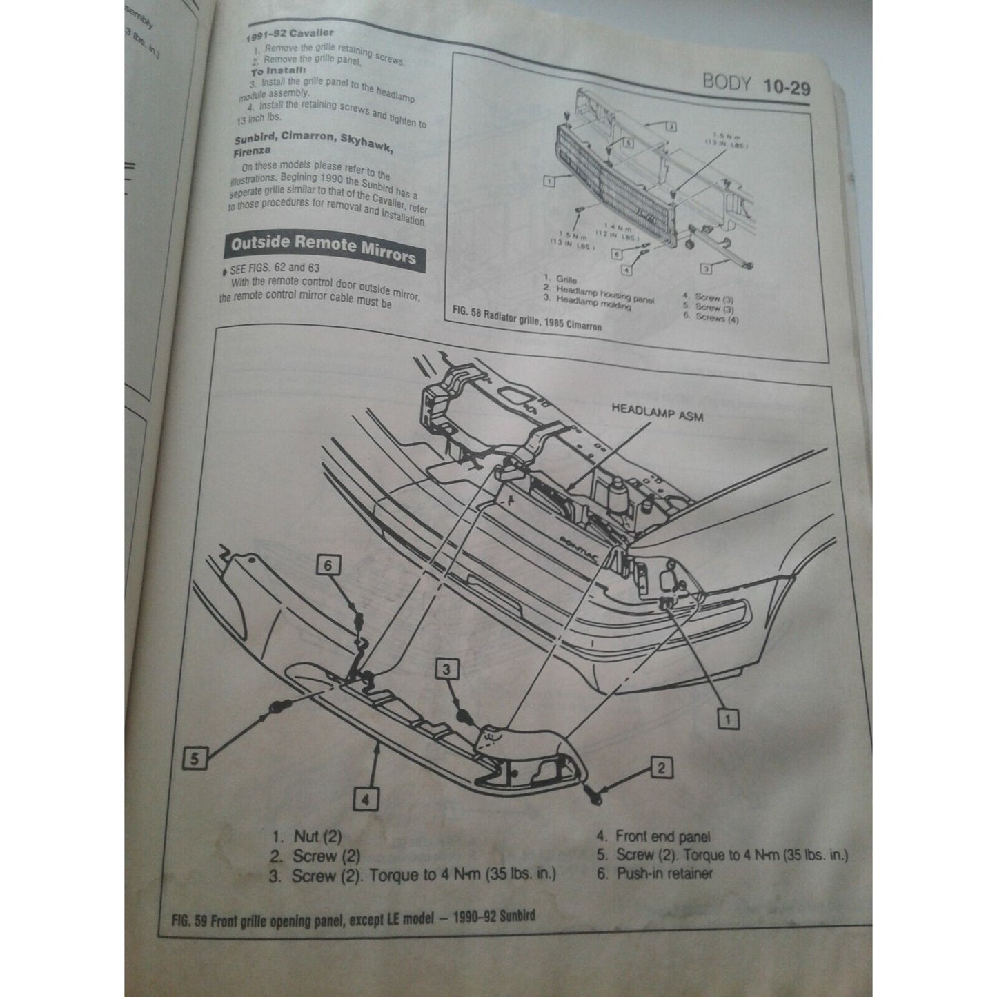 1982 - 1992 Chilton's General Motors Chevy Camaro Repair Manual