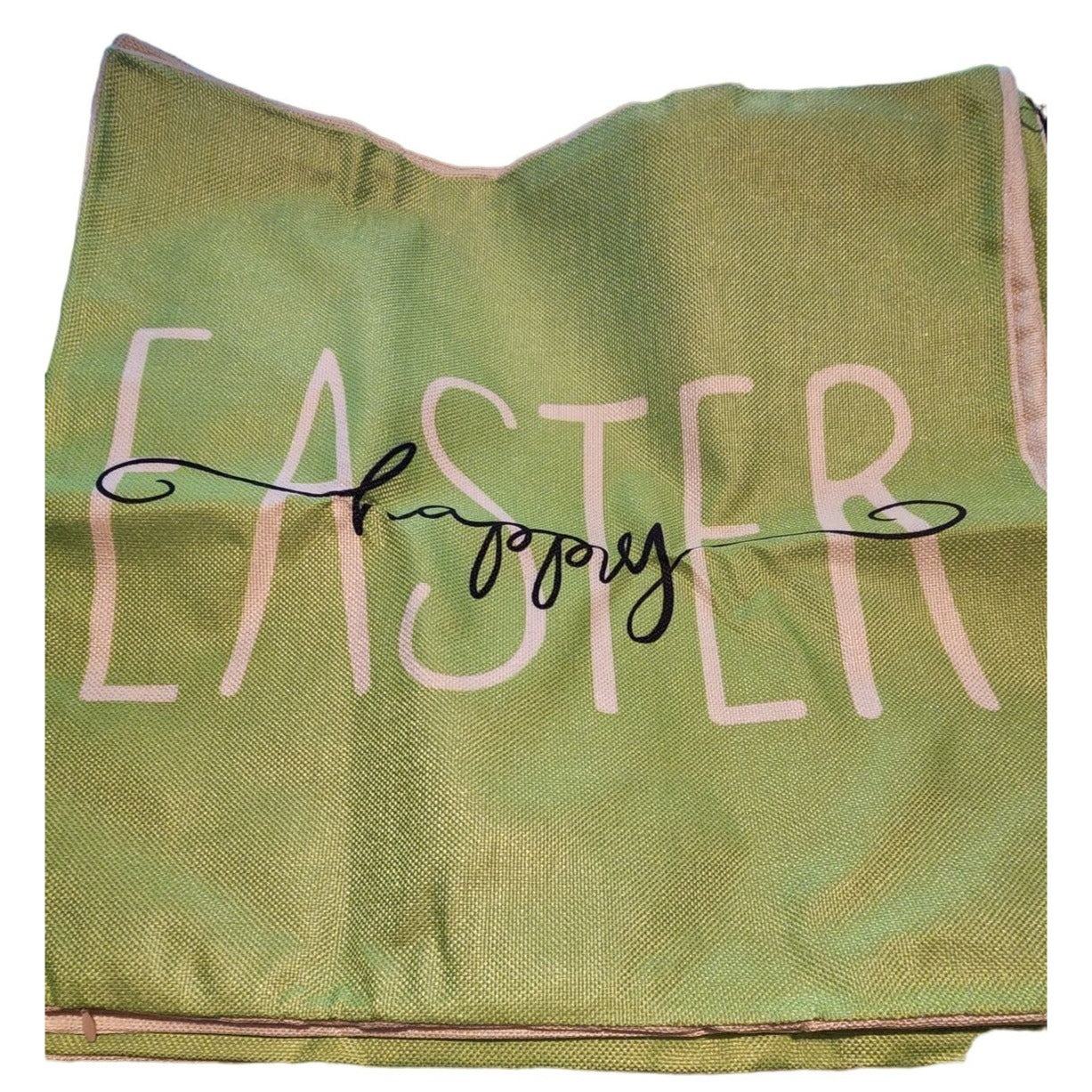 Easter Pillow Covers Set of 4 Canvas With Zipper 18" Square
