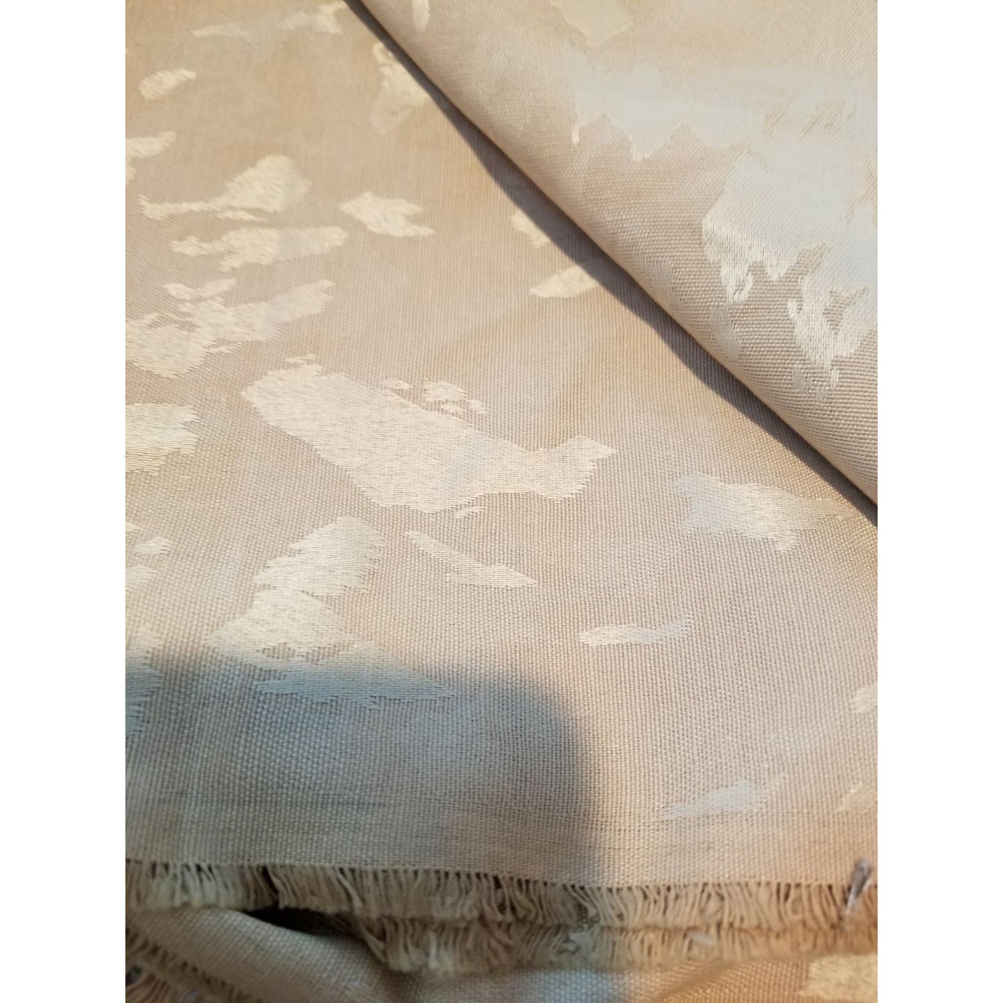 Material Fabric Brown Gold Grey 56" x 112" Heavy Fabric Transprint  1998