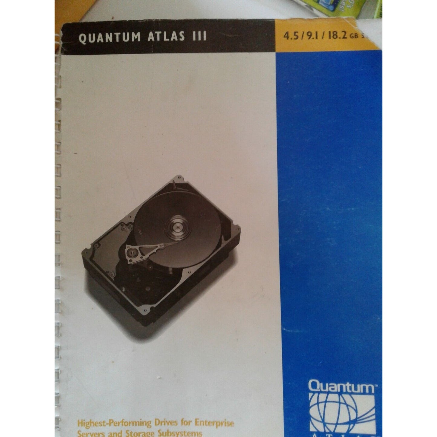 Manual Quantum Atlas III 4.5 / 9.1 / 18.2 GB SCSI Highest Performing Drives