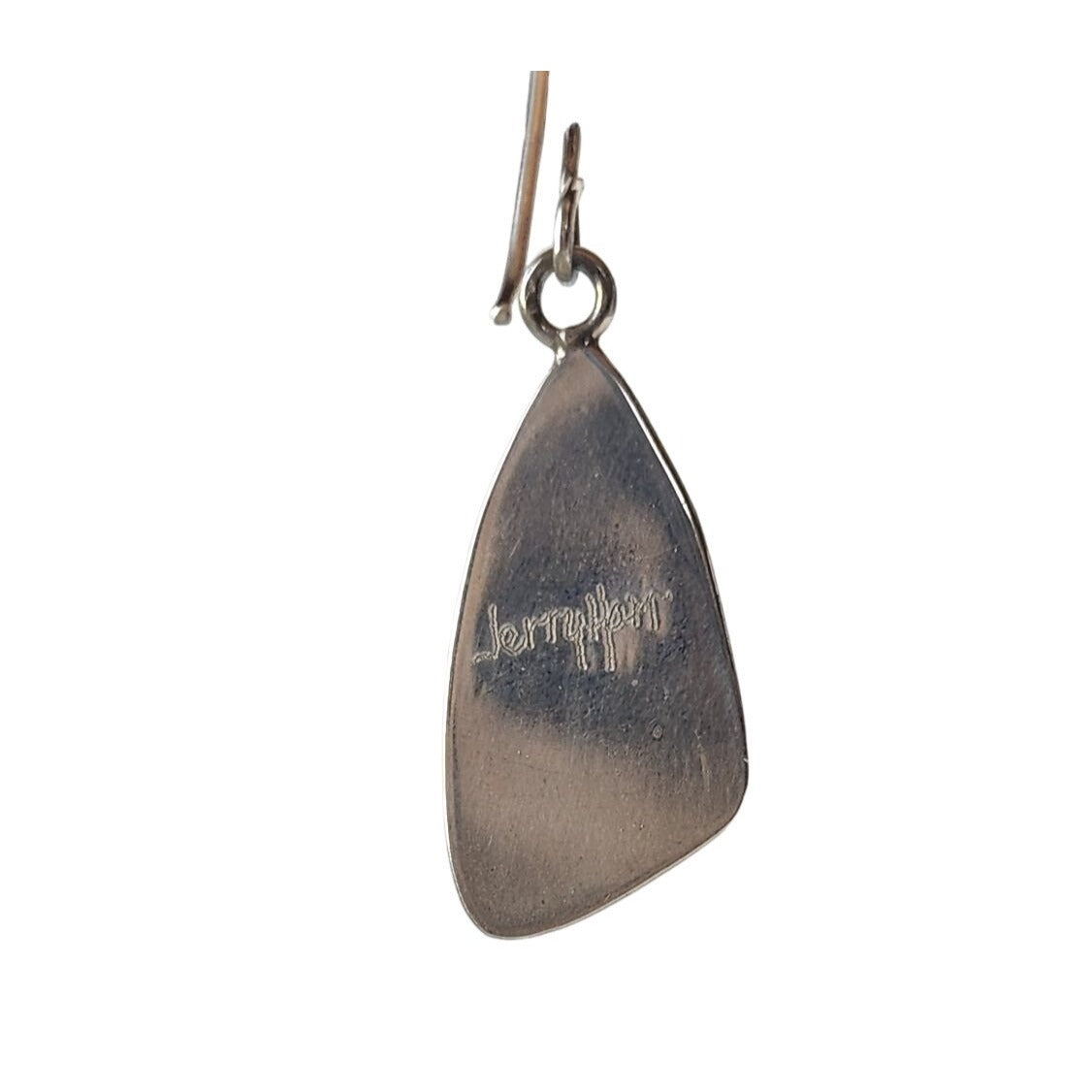 Earrings 925 Silver and Palmwood Silver Hooks Handmade One of a kind Jerry Harr