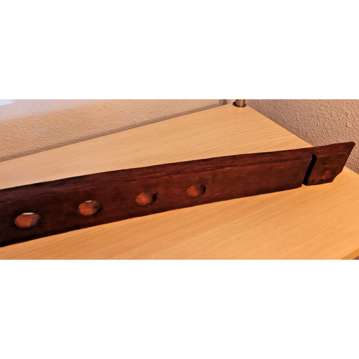 Wine Barrel Stopper Holder 9 Holes Display Cab Soaked 36 " x 2 1/2" x 2 1/2"
