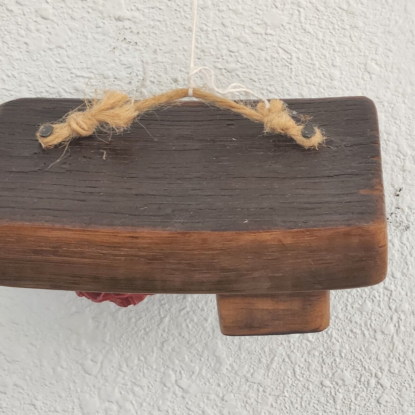 Wine Barrel Wood Sign Wine Glass Red Rose Dark Wine Stave Toasted Hanger