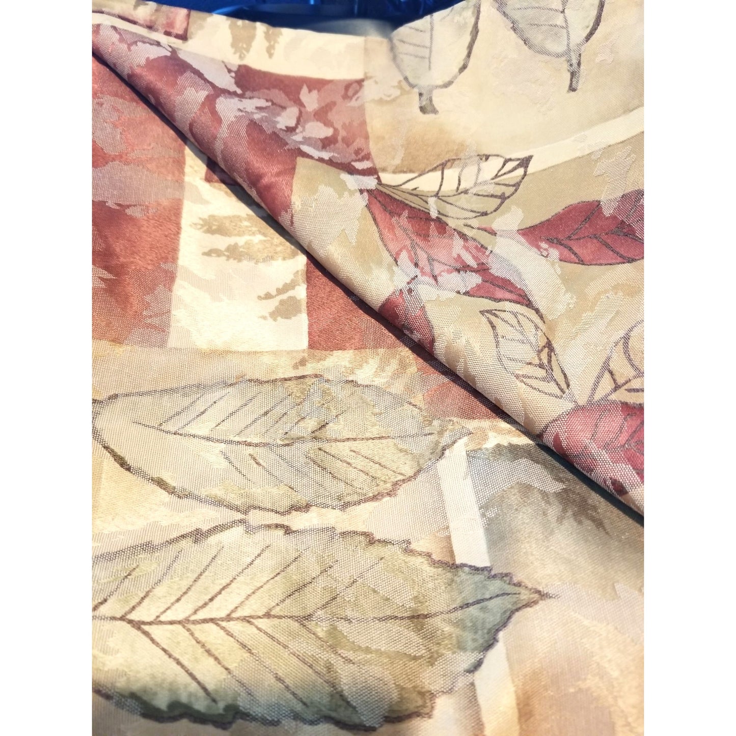 Material Fabric Brown Gold Grey 56" x 112" Heavy Fabric Transprint  1998