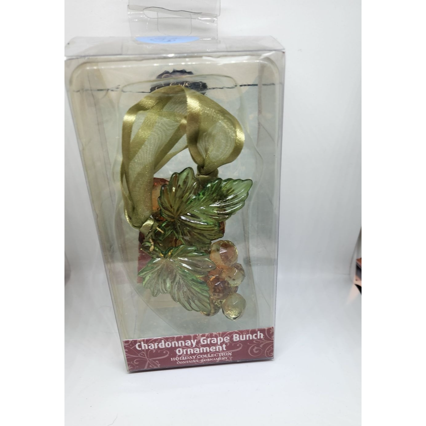 Christmas Ornament Chardonnay Grape Cluster 4 1/2" Tall Epic Hanging