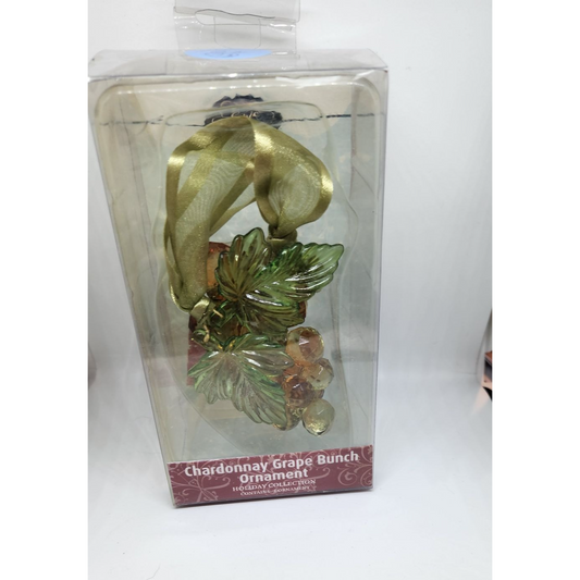 Christmas Ornament Chardonnay Grape Cluster 4 1/2" Tall Epic Hanging