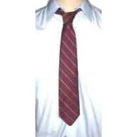 Tie Men's Polyester Silk Neck Tie Austin Reed of Regent Street Red Black Stripe