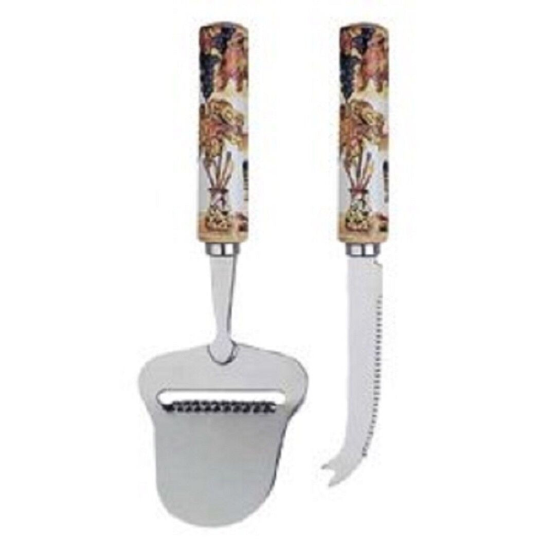 Cheese Knife Server 2 piece Supreme Wine & Art Knife and Server Slicer Box