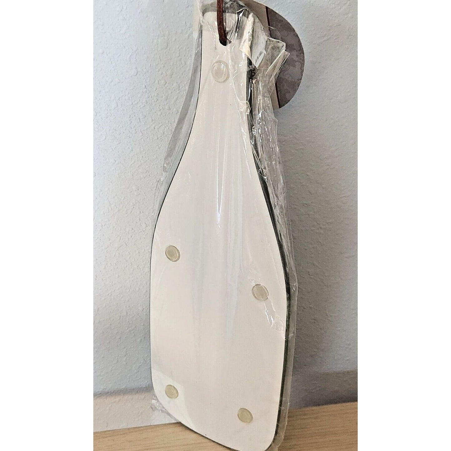 Cutting Board Counter Art Tempered Glass Wine Shape  Vintage  Wine Tasting Open Daily Knife 12 1/2 " x 5 "