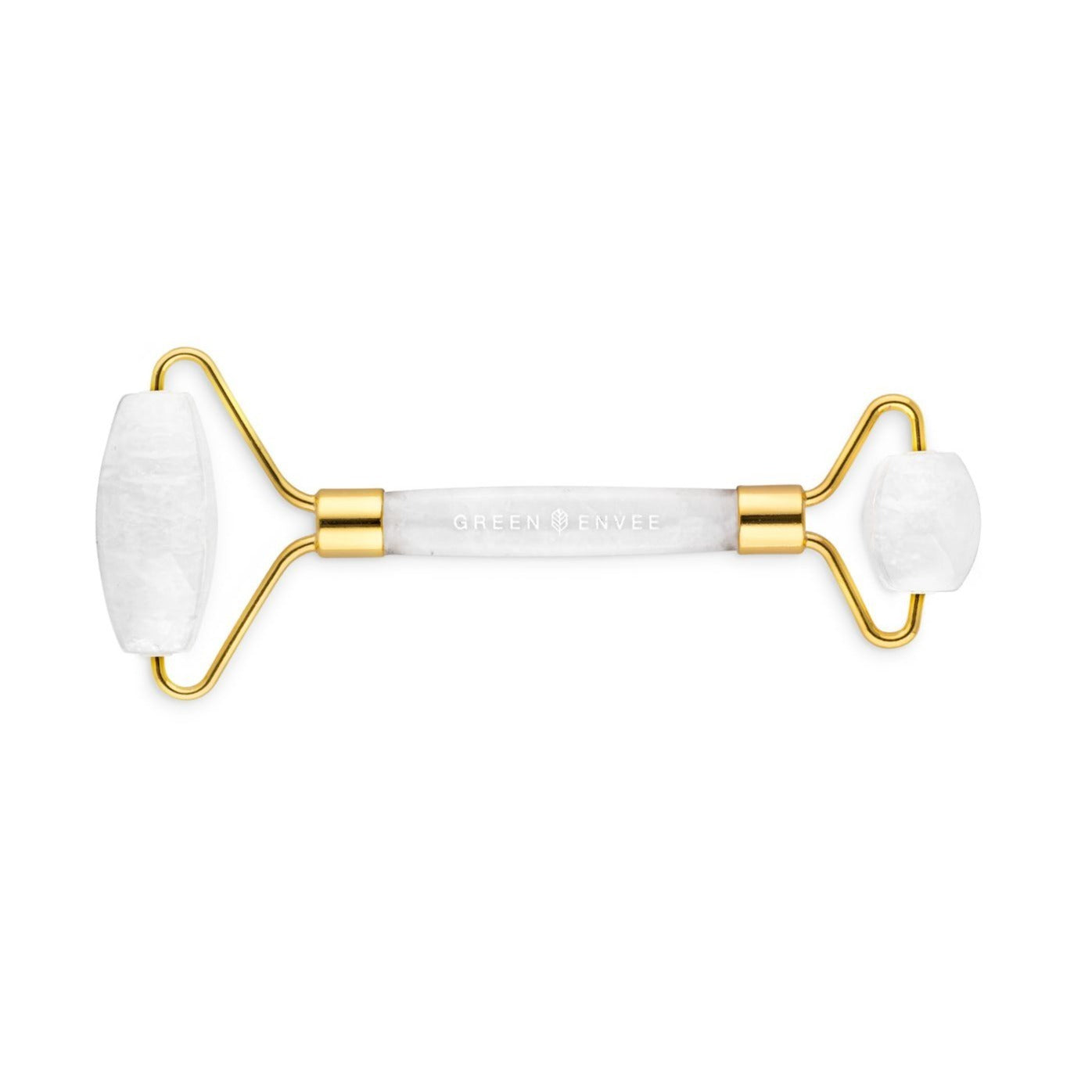 Skincare Green Envee Clear Quartz Facial Roller brings harmony and balance.