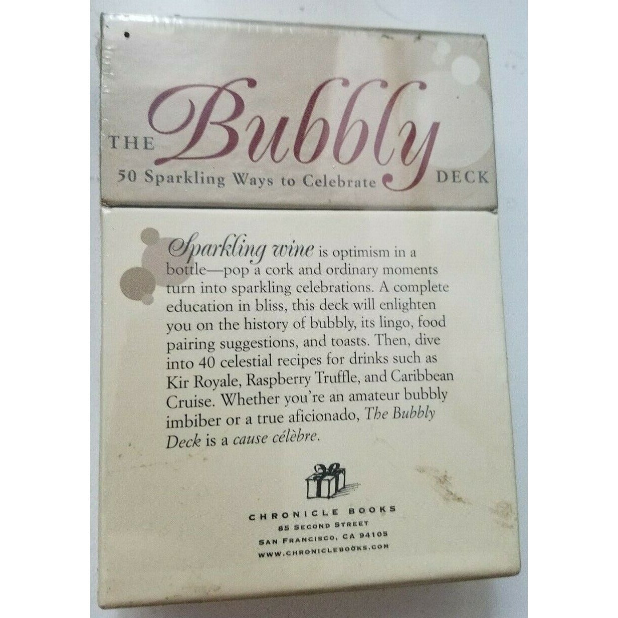 Card Bubbly Deck 50 Sparkling Ways to Celebrate Babs Suzanne Harrison 2004 Mumm