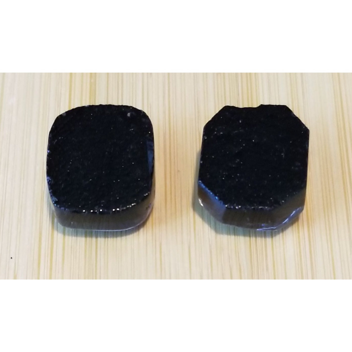 Gemstone Loose Pair Dichroick glass Matched Pair 32 ct 6.4 gr 15 mm x18 mm x 5 mm