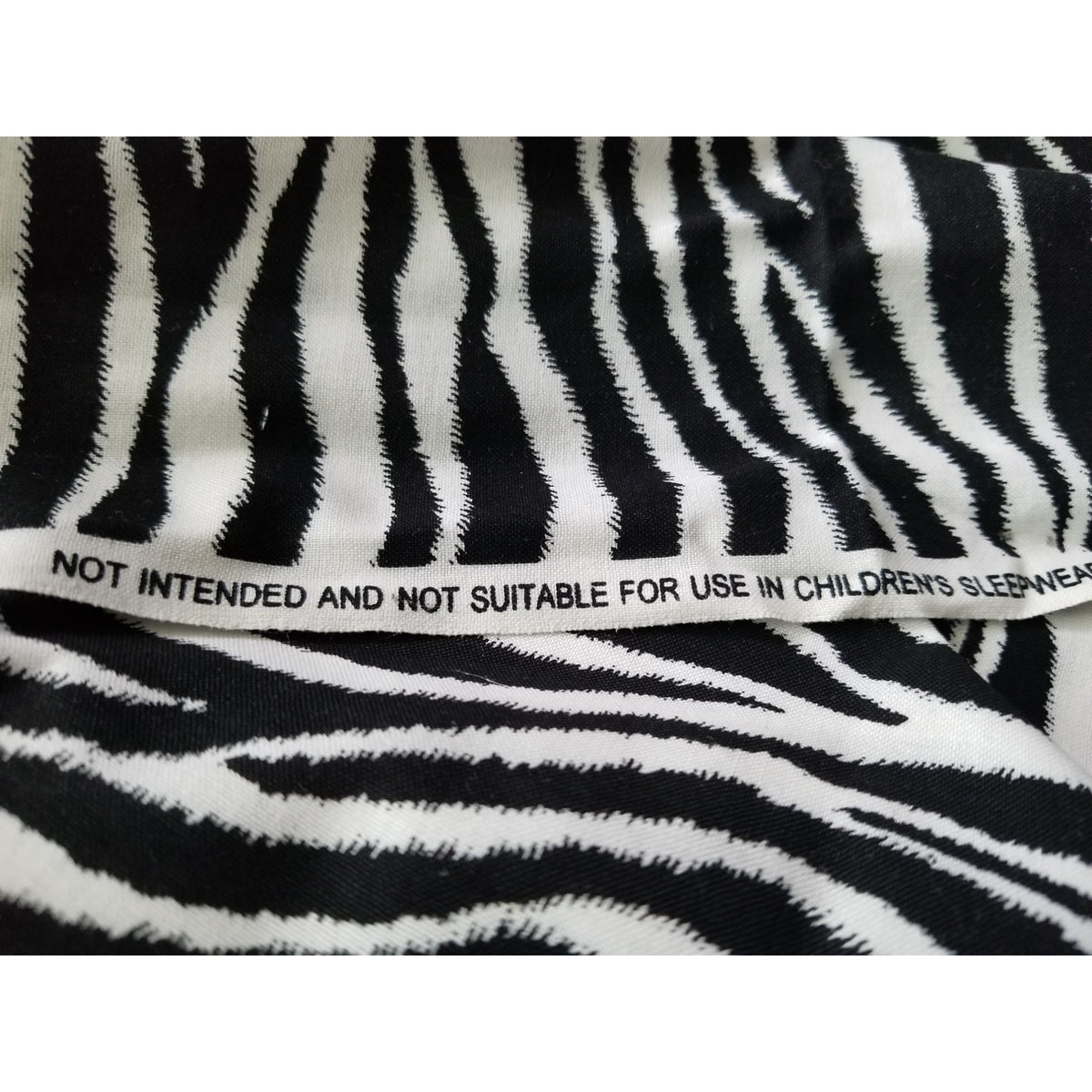 Material White Cotton Fabric Black & White Zebra Stripes JoAnn Fabric 44" x 44" Cotton