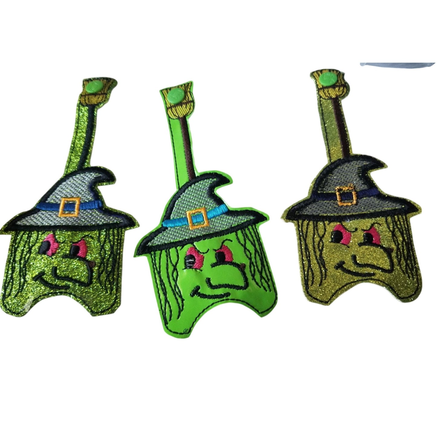 Bath & Body Works 1 oz Hand Sanitizer Set of 5 Witch Embroidered Faux Leather Holder