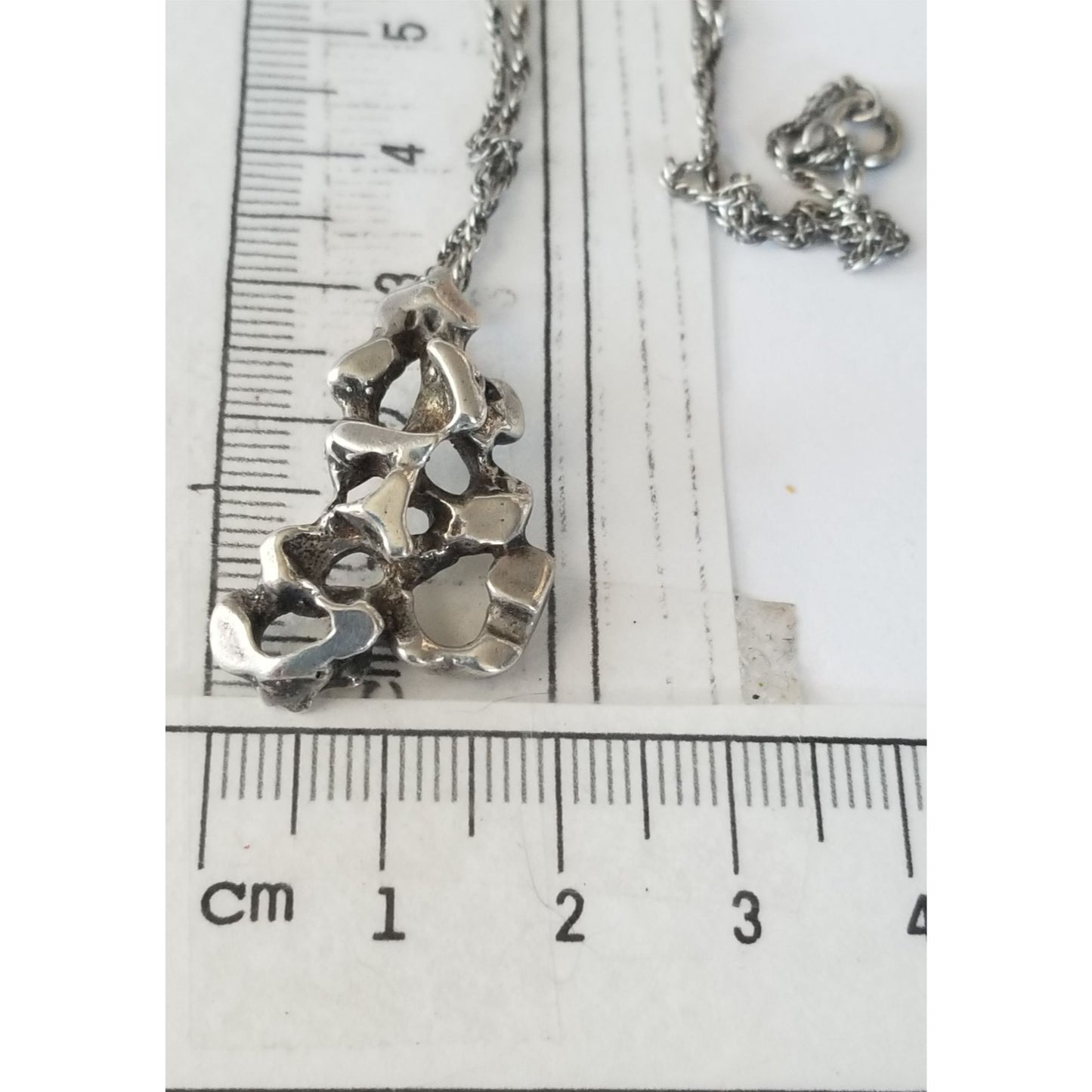 Necklace Silver Nugget 6.7 gr 33.5 ct 32 cm x 24 cm 18" chain
