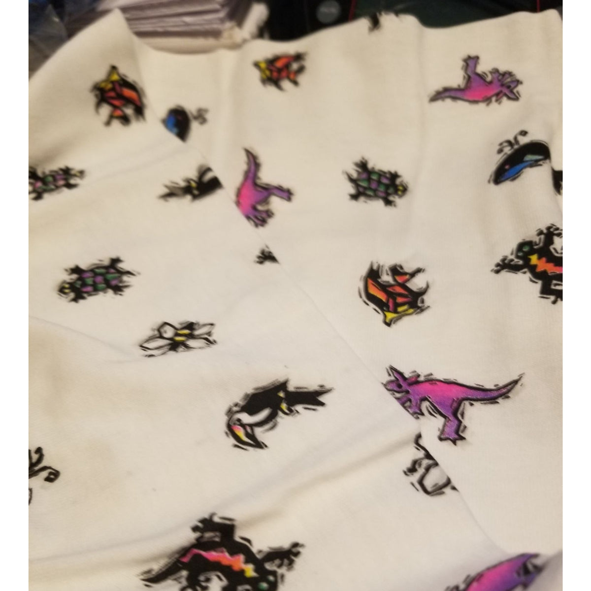 Material White Flannel Fish Turtles Gecko Whale Palm Tree 44" x 36" 1 Yrd Butterfly Tucan Kangaroo