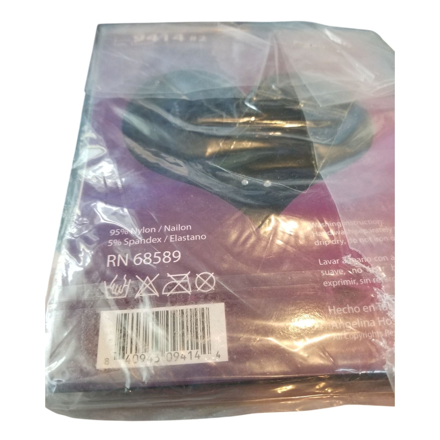 Pantyhose Angelina Flowers Style 9414 #3 One Size Glitter Design