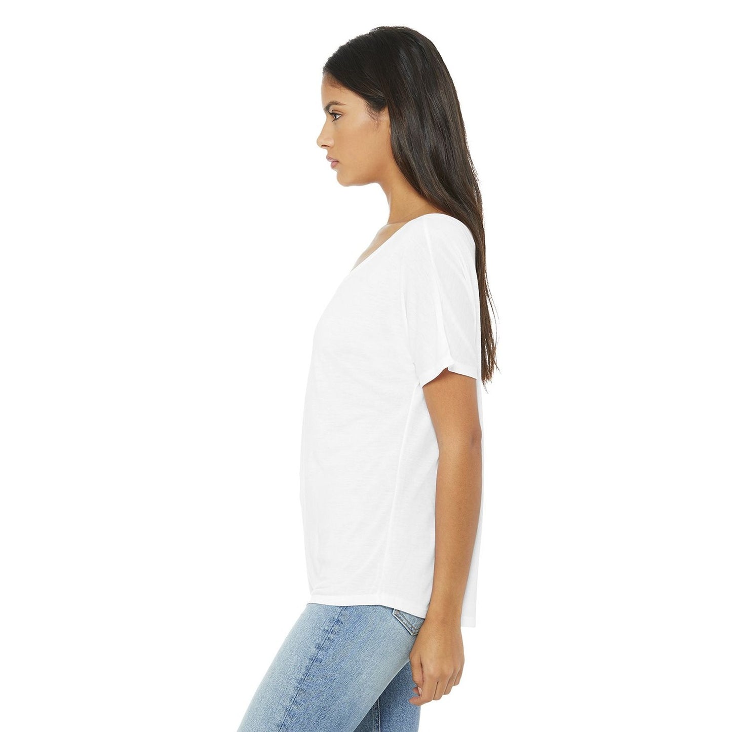 T-Shirt White Scoop Neck Bella 100% Cotton Size XLarge