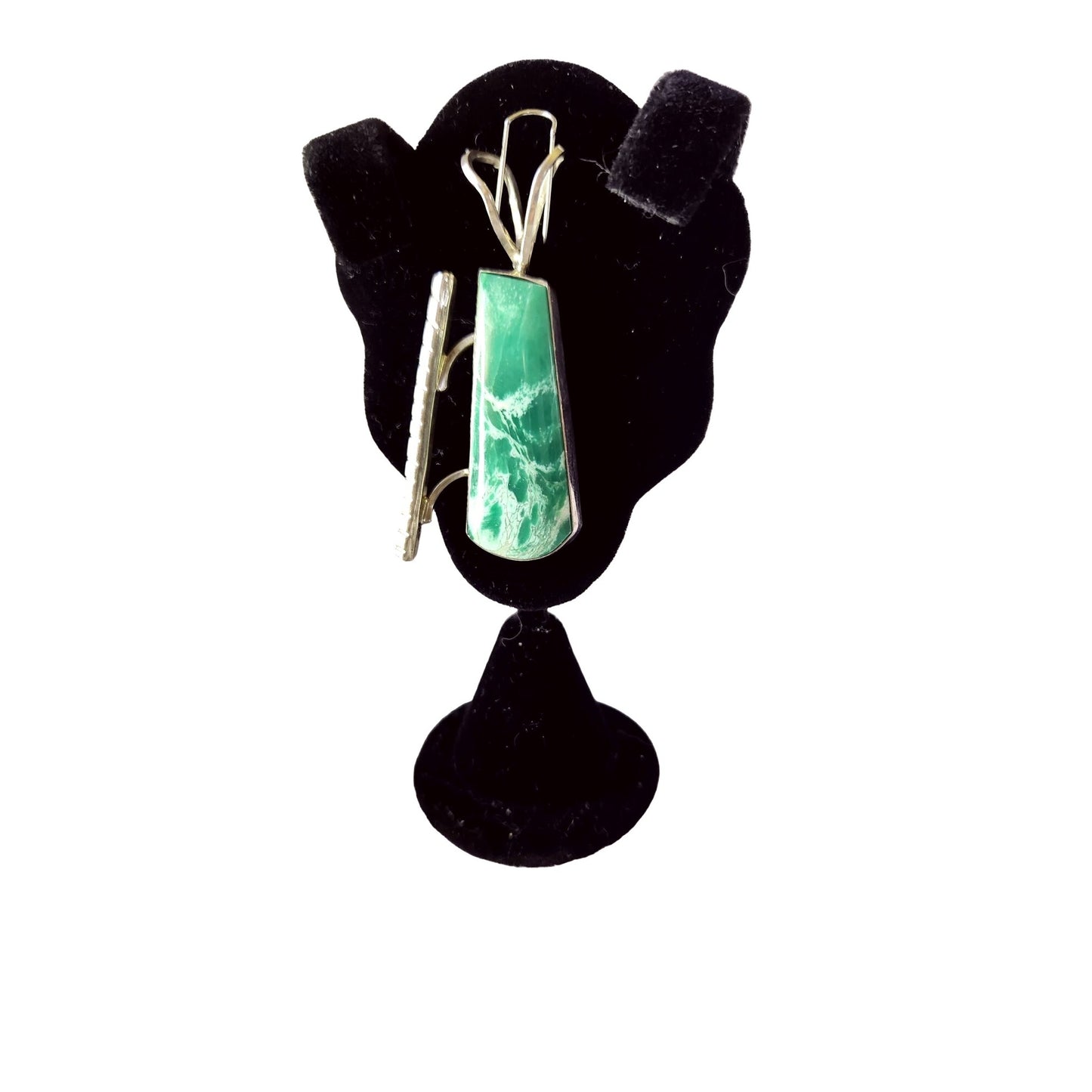 Pendant 925 Silver and Australian Variscite 14.4 Grams Jerry Harr 30 mm x 18 mm Stone