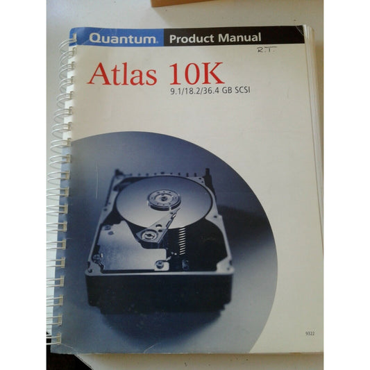 Quantum Product Manual Atlas 10K 9.1 / 18.2 / 36.4 GB SCSI