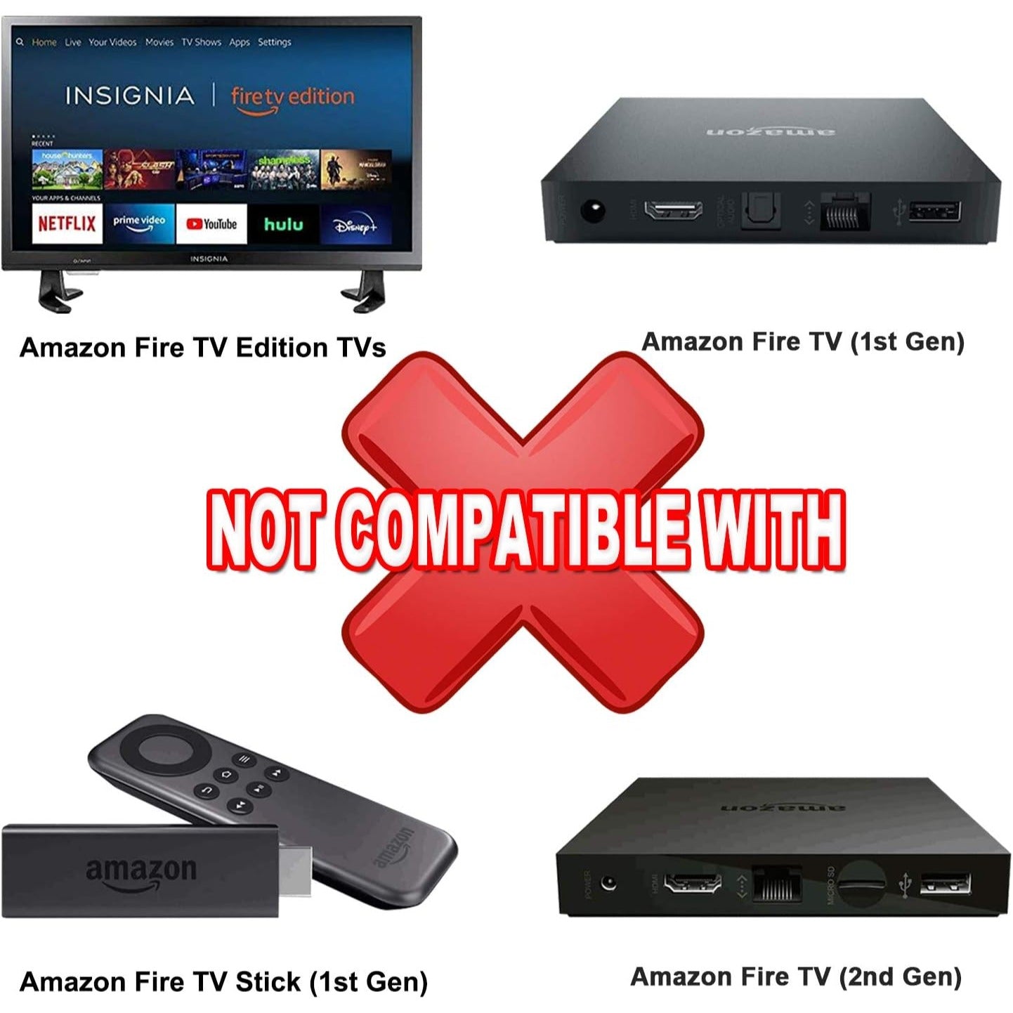 Replacement Voice Remote Control (2nd GEN) L5B83H with Power and Volume Control fit for Fire 2nd Gen TV Cube and Fire TV Stick,1st Gen