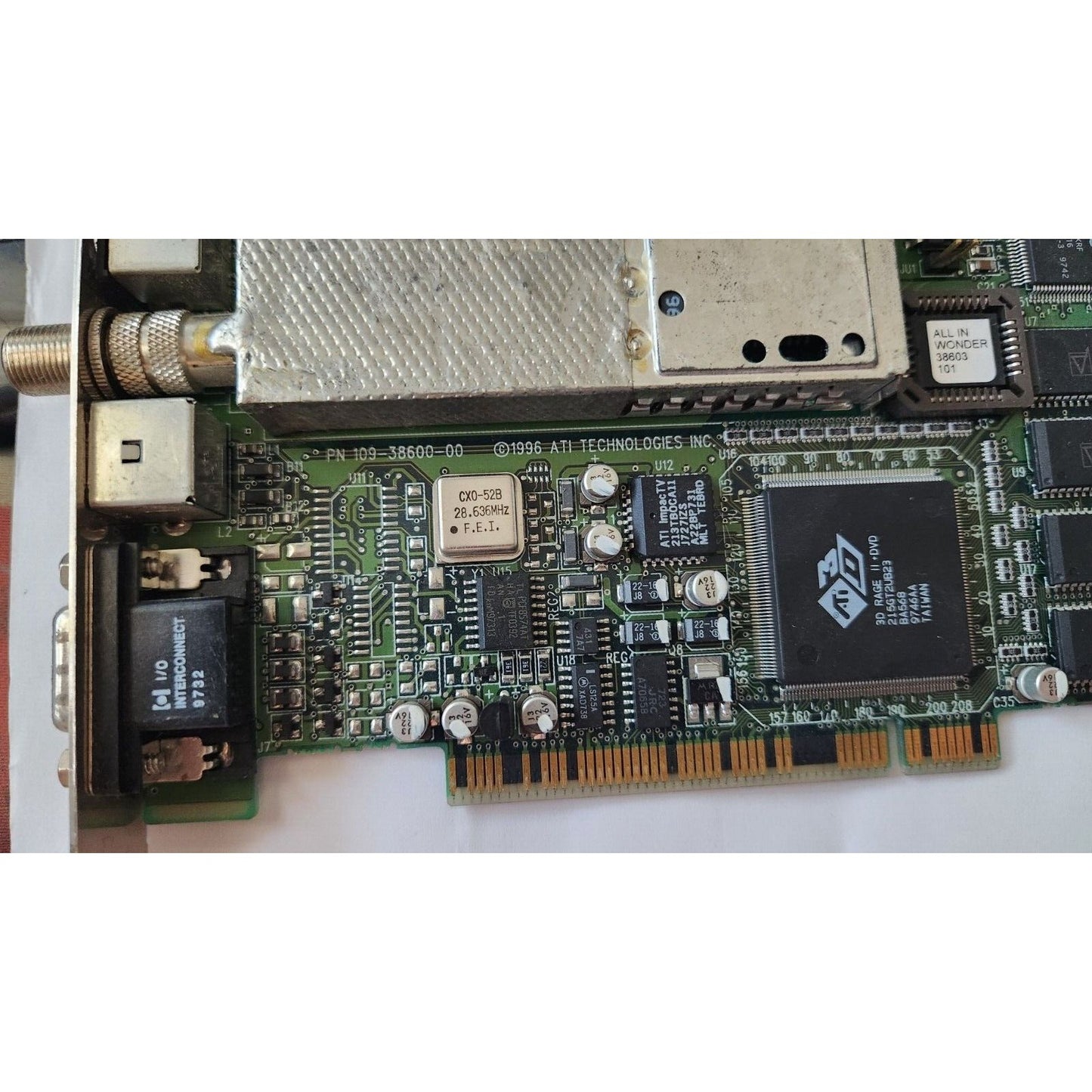 AGP Video Card ATI Rage II +DVD AIW 109-38600-00 1023860403 511236 A/V CATV VGA