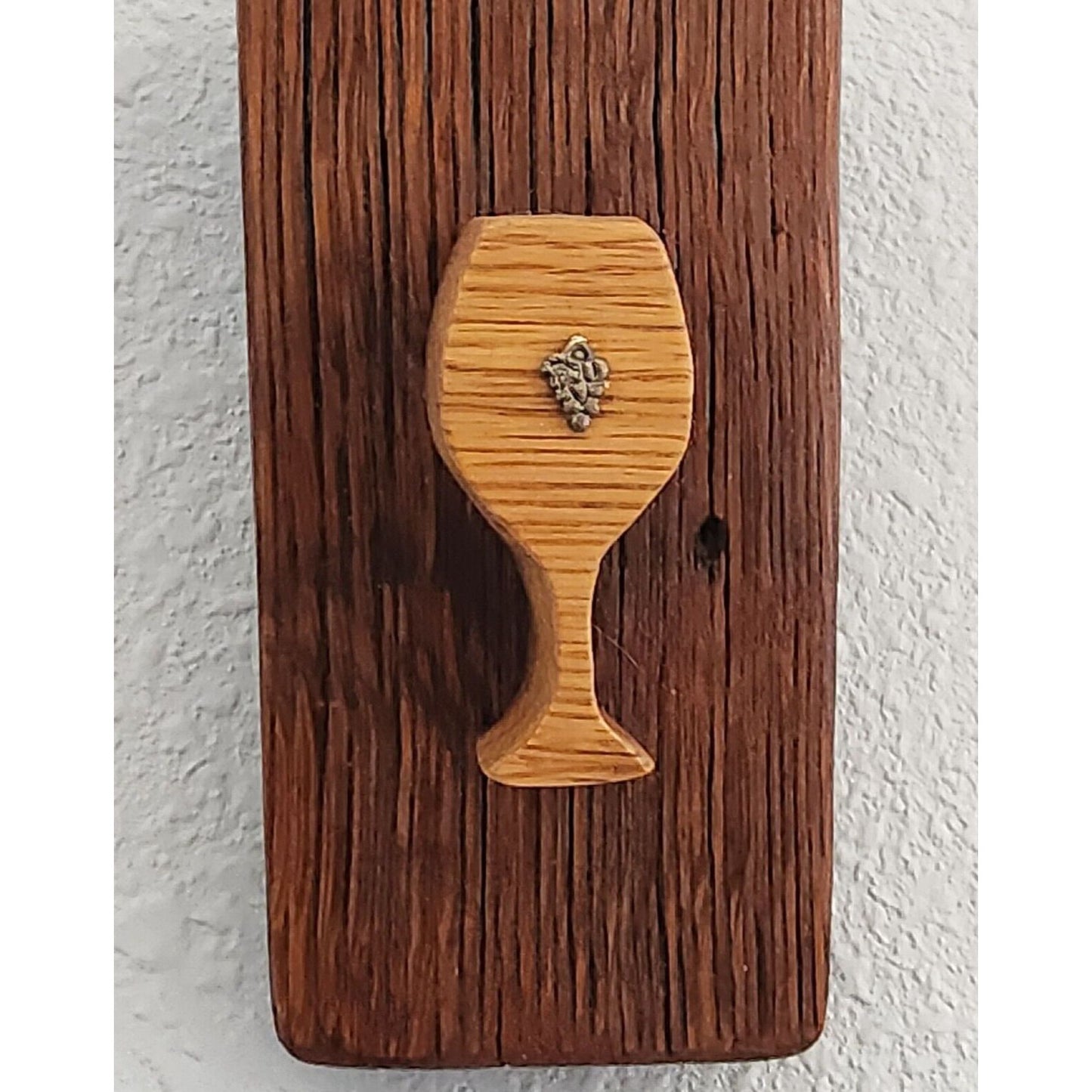 Sign Wine Barrel Tall Wine Glass Grape Cluster Charm Light Wine Stave Toasted