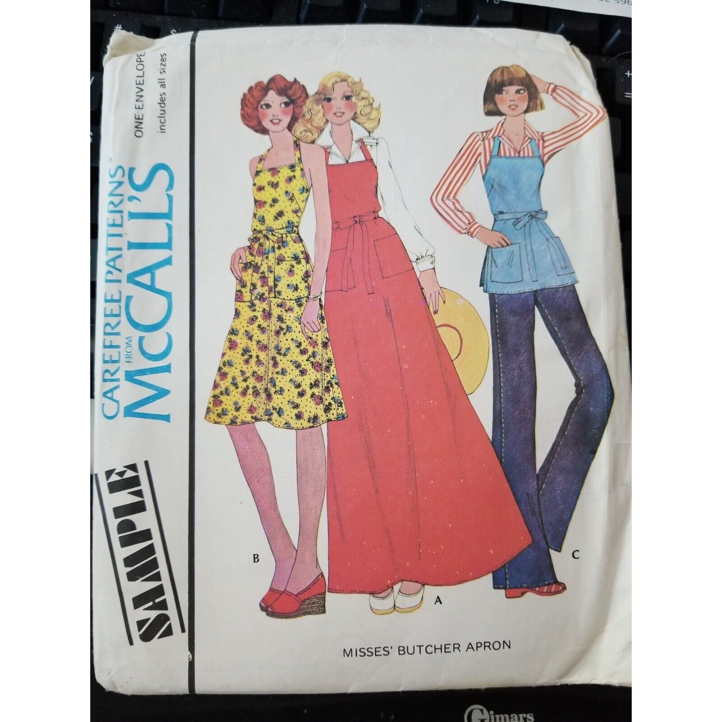 Pattern McCall's # Sample Butcher's Apron 3 Lengths
