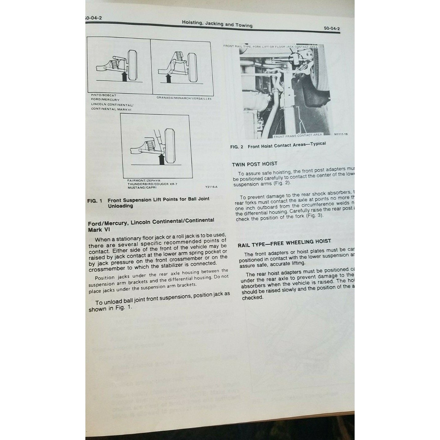 1980 Ford  Car Shop Manual Pre Delivery Maintenance Lubrication All Models