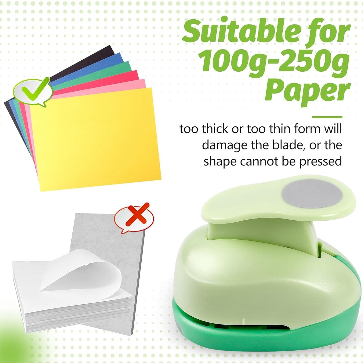 UCEC Circle Punch, 2+1.5+1Inch Circle Paper Punch, 3 Pcs Paper Punches for Crafting, Circle Hole Punch, Circle Cutter for Scrapbook, Cards,
