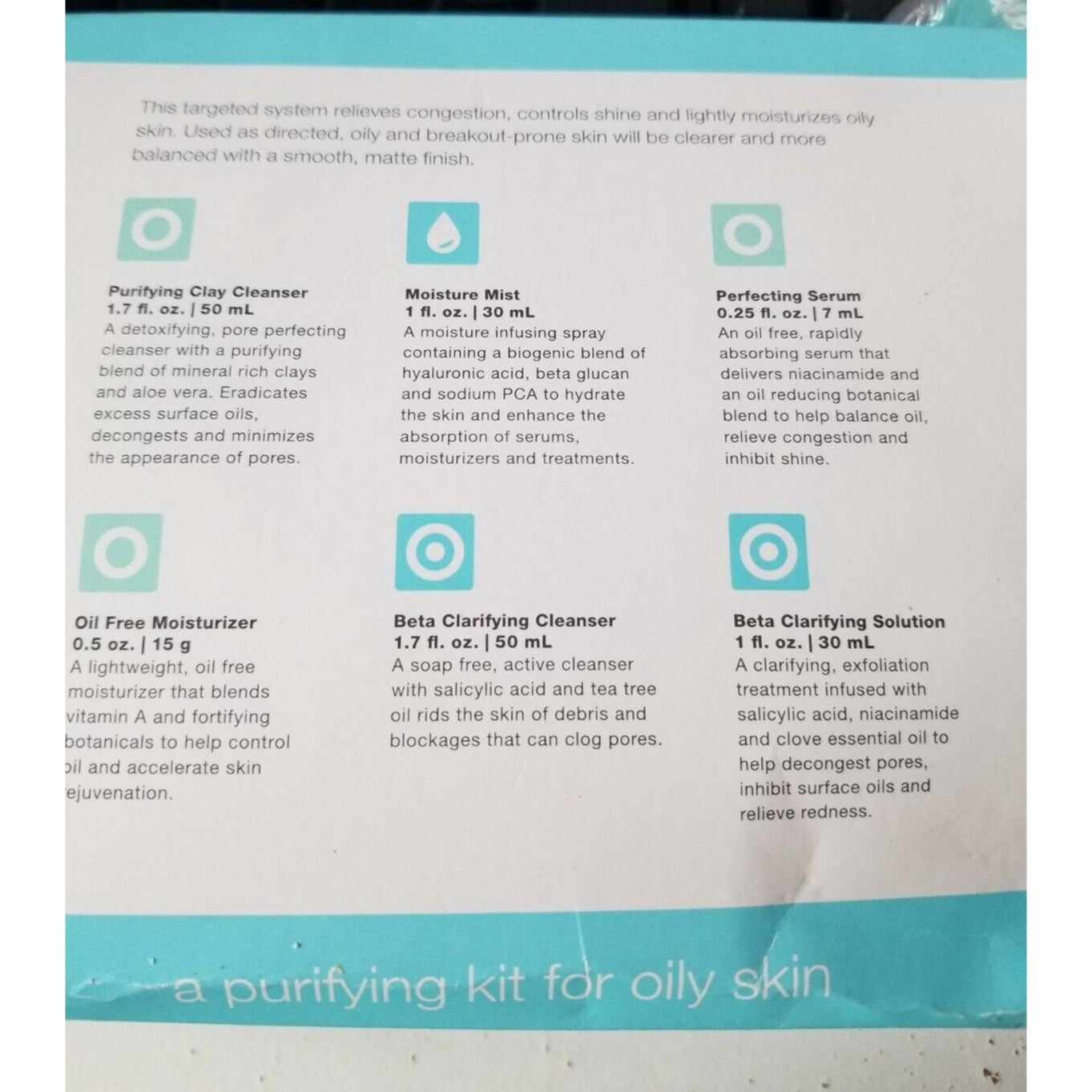 Skin Care Sanitas Oily Skin Kit 6 pieces Travel Size