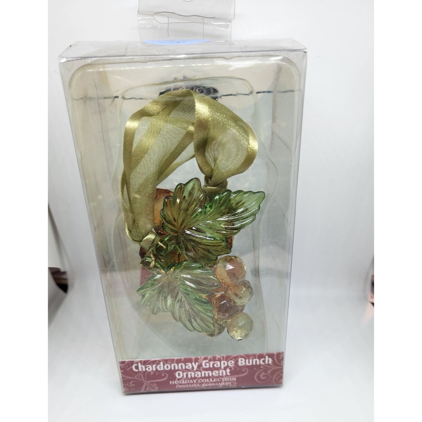 Christmas Ornament Chardonnay Grape Cluster 4 1/2" Tall Epic Hanging