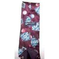 Tie Don Loper Brand Red Blue White Silk Neck Tie 58 " Long 3 1/ 2" Wide