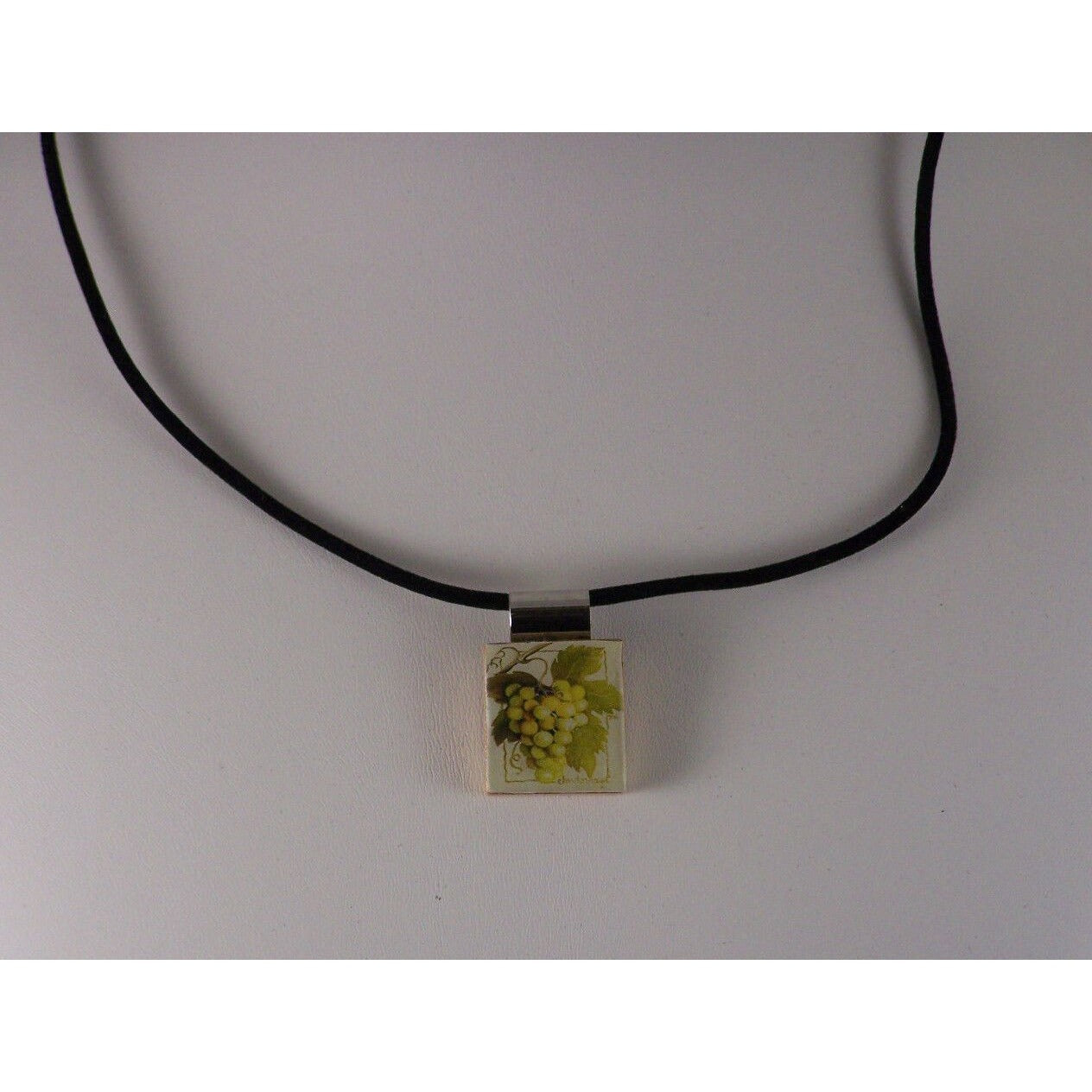 Tile Green Grape Cluster Necklace