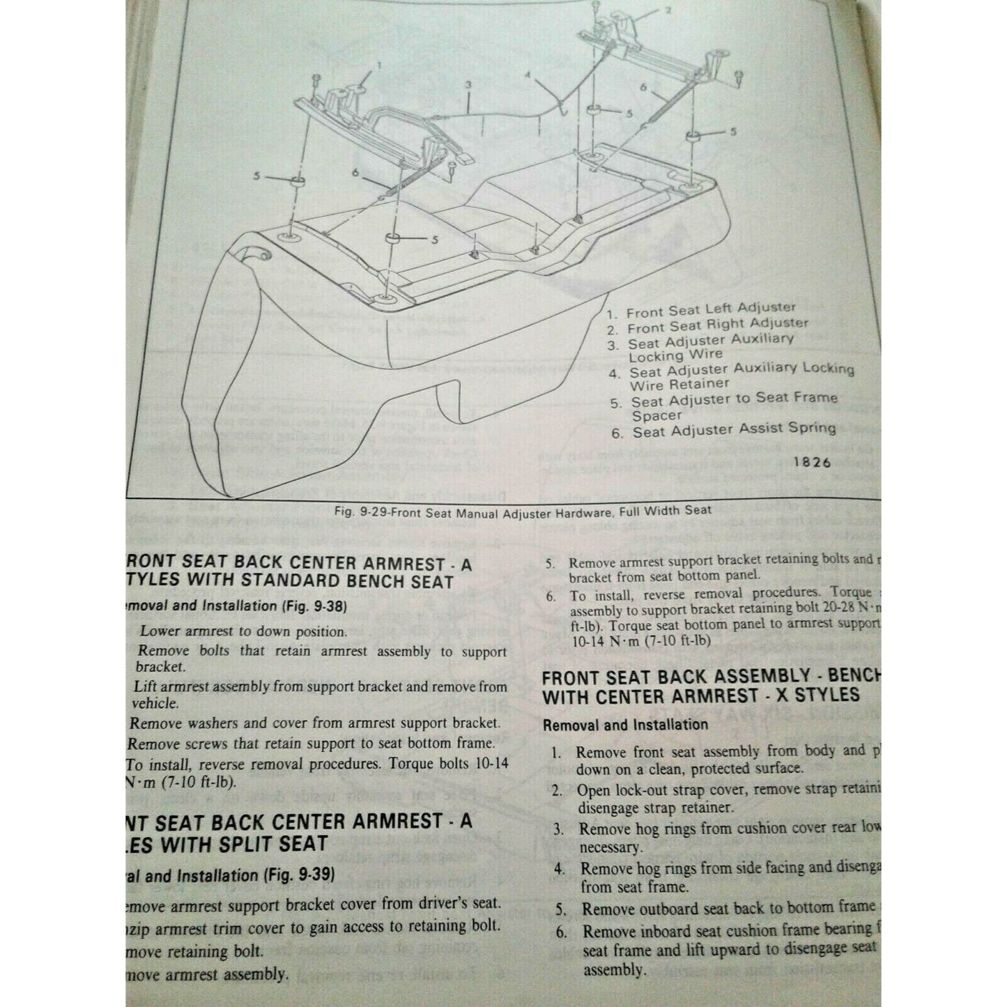 1982 Pontiac Service Manual Phoenix and 6000 Automobile Repair Shop