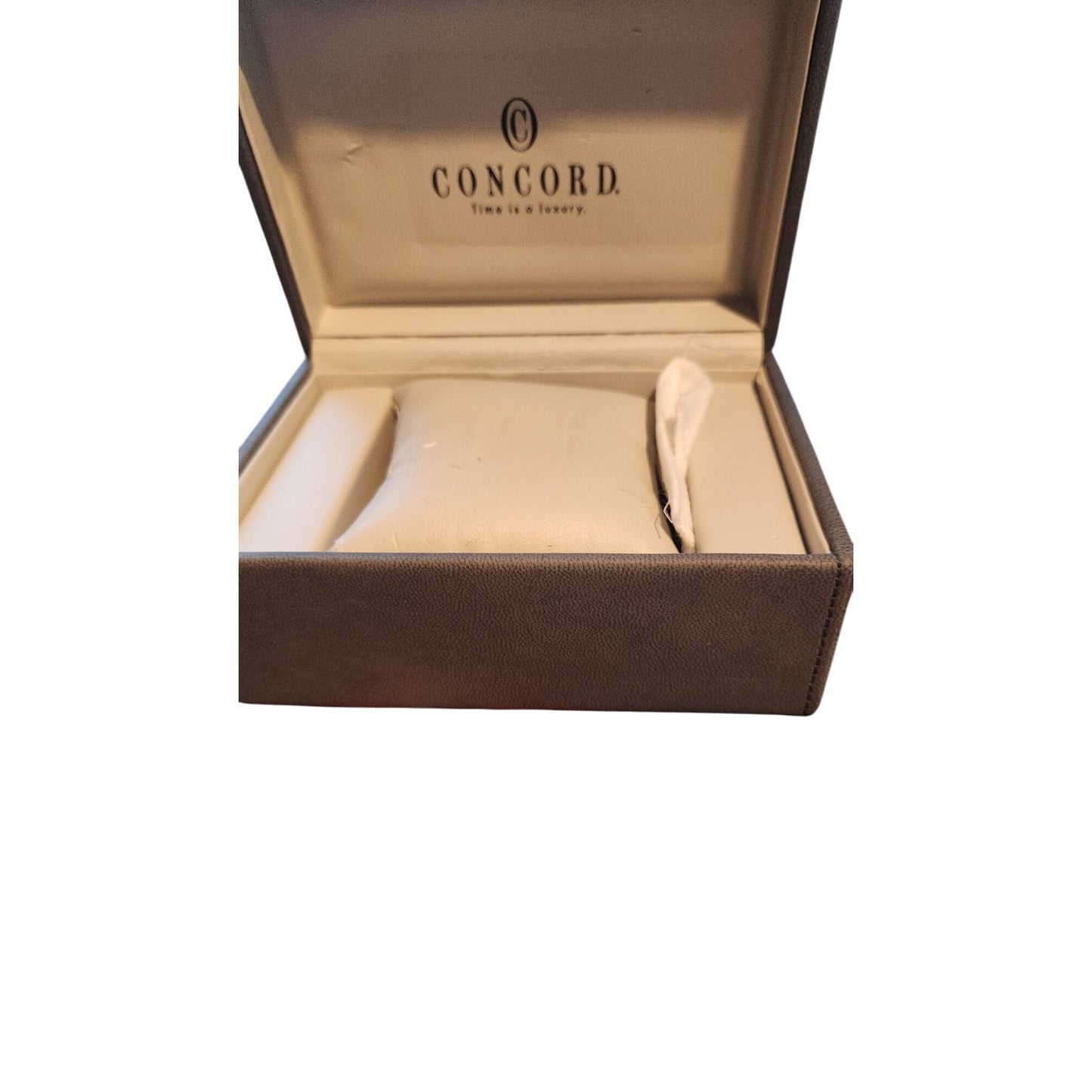 Concord Gray Empty Presentation Watch Box Inner Outer & Booklet Quartz Manual 2 LInks for Watch Band and a couple of Pins No Watch