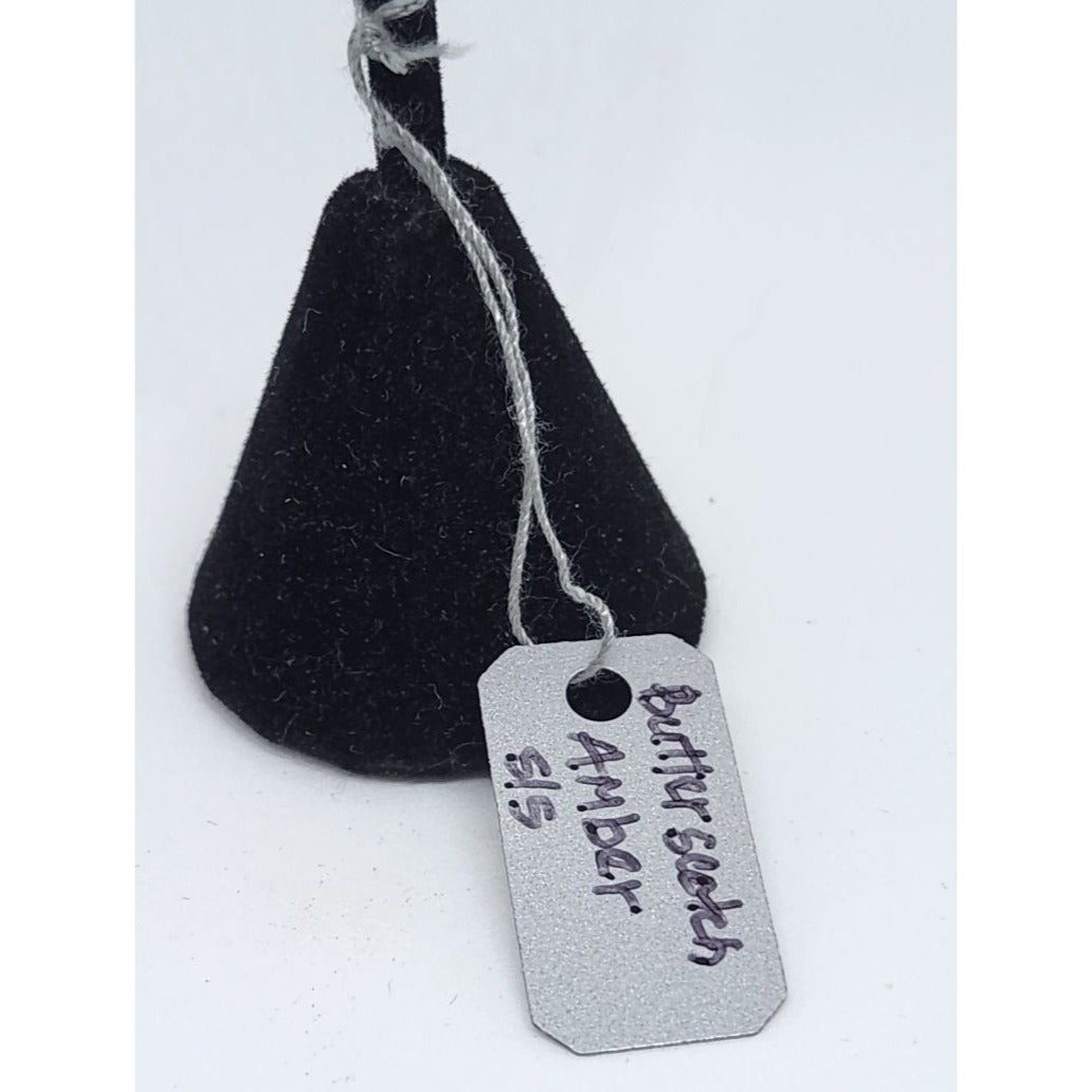 Butterscotch Amber Earrings 7.2 Gr Silver Hooks Amber 12mm x 15mm Silver Accents