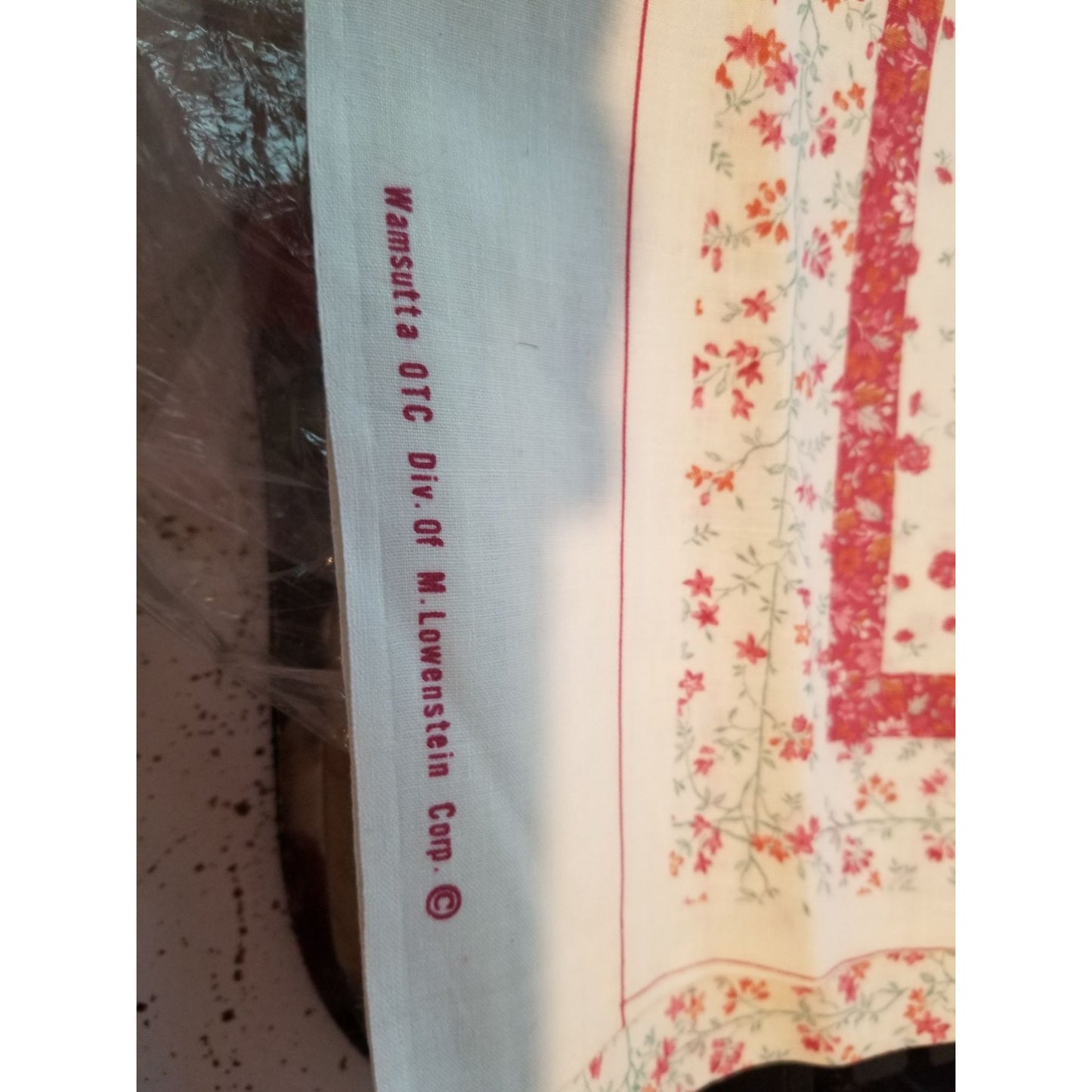 Material Fabric Pillow 4 panels 36" x 44" Cotton With Instructions Wamsutta OTC