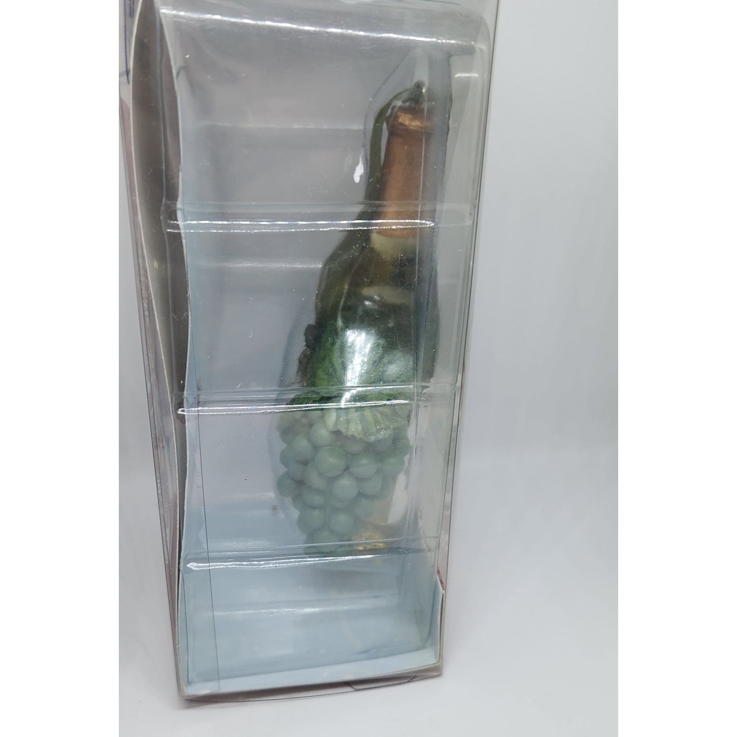 Christmas Ornament White Wine Bottle  4 1/2" Tall Epic Hanging