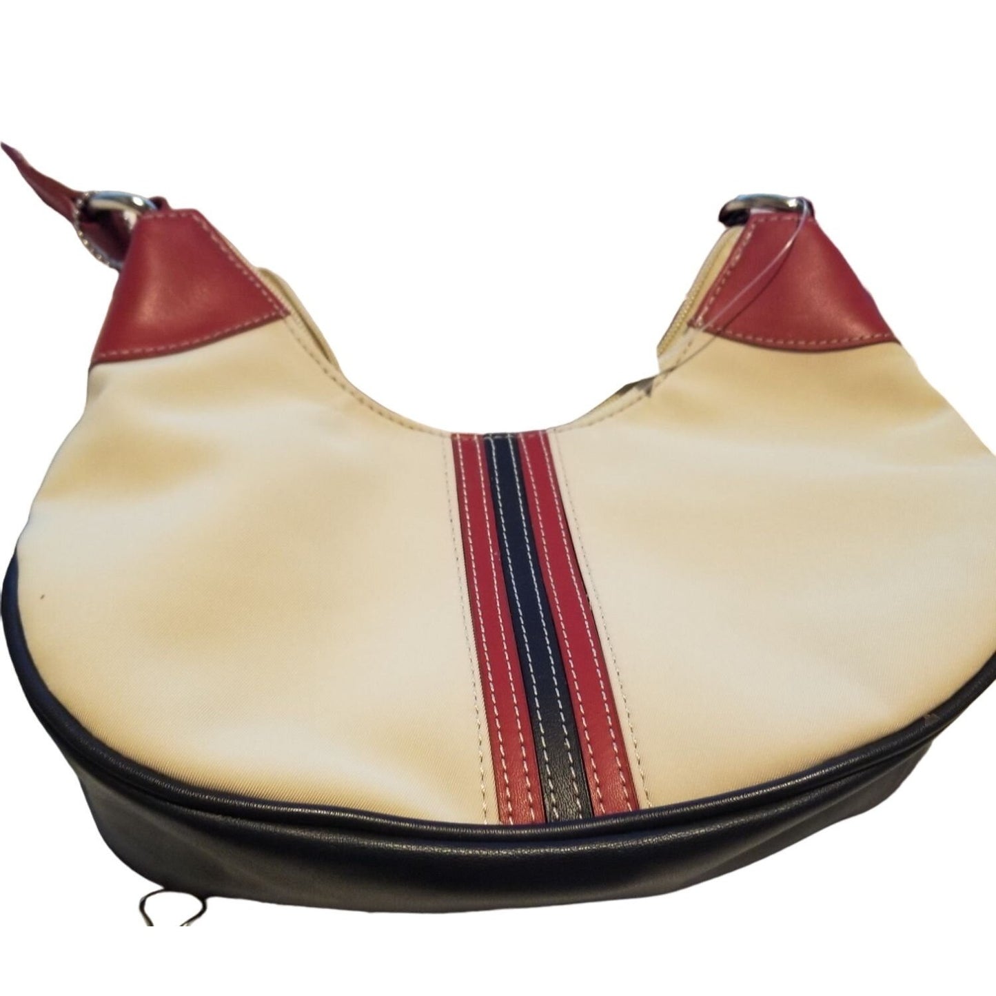 Purse Bag Shoulder 10" x 6" x 3" 15" Strap inside Zipper and 2 slit pockets Zip Top