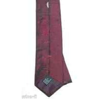 Tie Red  Black Silver  Silk Neck Tie Unknown Brand  56 " Long  2 1/2"  Wide