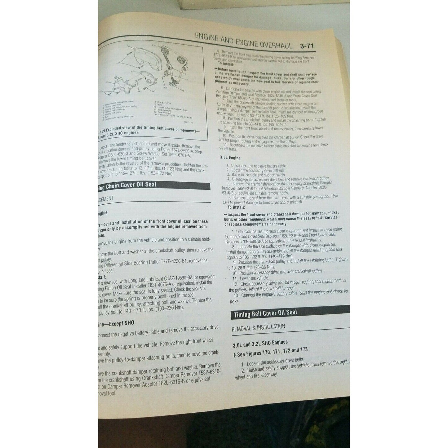 1986 - 95 Chilton's Ford Taurus SHO Mercury Sable Repair Manual  # 26700